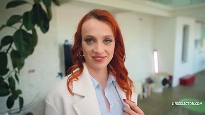 Luna Thrumann Sizzles In Wild Redhead Anal